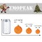 Emopeak 24Pcs Christmas Balls Ornaments for Xmas Christmas Tree - Mini Shatterproof Christmas Tree Decorations Hanging Ball for Holiday Wedding Party Decoration (Orange, 1.2"-3.1CM)